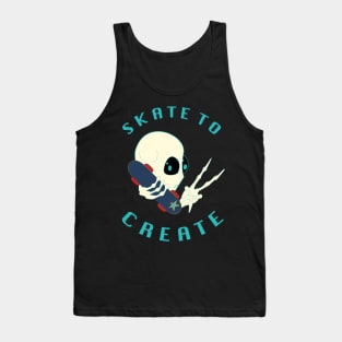 Skate to Create - Alien Tank Top